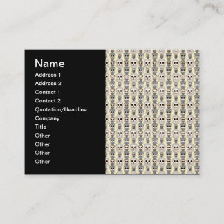 Adorable Little Owls Pattern on Light Yellow Business Card