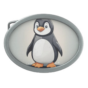 Adorable little penguin belt buckle