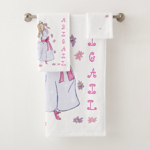 Adorable Little Princess Personalized Towel Set