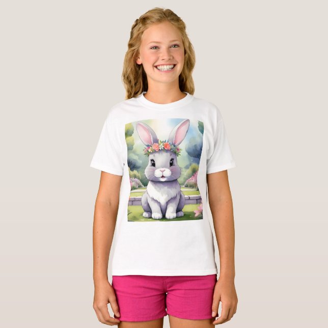 Adorable little rabbit, Easter T-Shirt (Front Full)