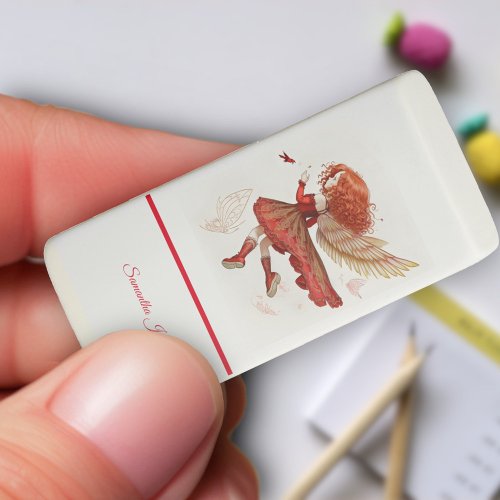 Adorable Little Red Flying Fairy Girly Fantasy Eraser