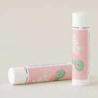 Adorable Little Turtle Pink Baby Shower Thank You  Lip Balm