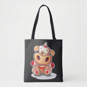 Adorable Little Unicow Illlustration Tote Bag