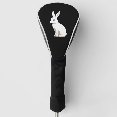 Adorable Little White Easter Bunny Rabbit Golf Head Cover