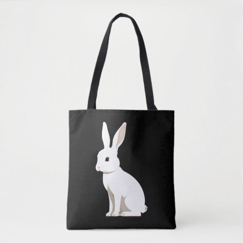 Adorable Little White Easter Bunny Rabbit Tote Bag