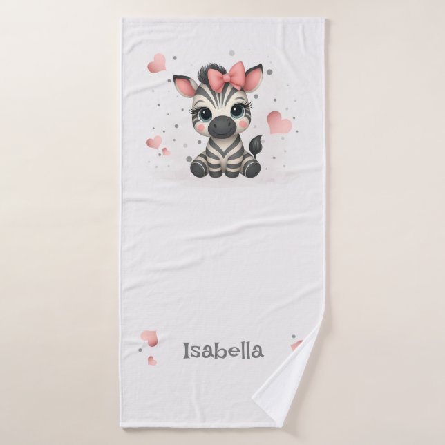 Adorable little zebra  bath towel set (Bath Towel)