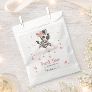 Adorable little zebra  favor bag