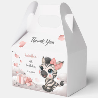Adorable little zebra  favor boxes
