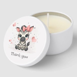 Adorable little zebra  mini candle favors