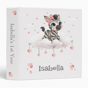 Adorable little zebra photo album 3 ring binder