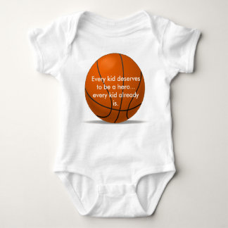 Adorable, loving basketball romper