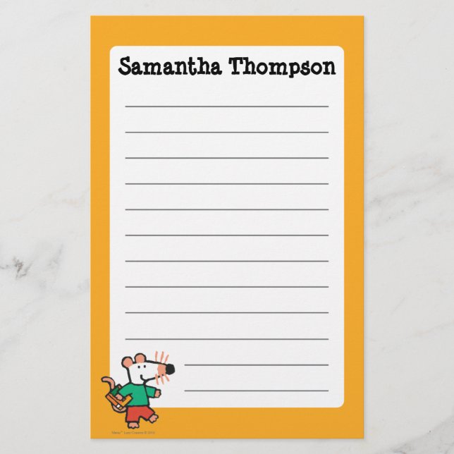 Adorable Maisy Loves to Read Stationery (Front)