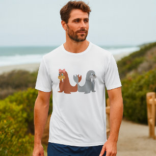 Adorable Male and Female Walruses T-Shirt