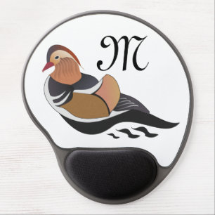 Adorable Mandarin Duck Swimming Gel Mouse Pad
