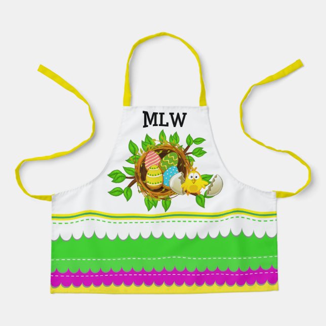 Adorable "Matching" SPRING Cookies Apron (Front)