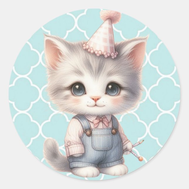 Adorable Meow-nificent sticker (Front)