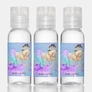 Adorable Mermaid Baby Shower Hand Sanitizer