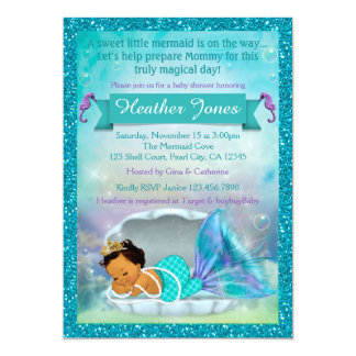 Mermaid Themed Baby Shower Invitations 10