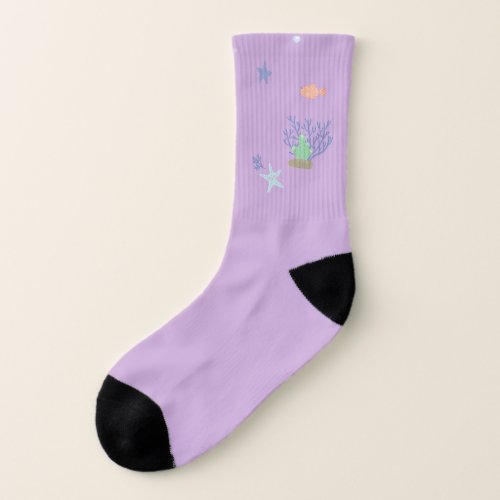 Adorable Mermaid Princess Kids Sock or Socks