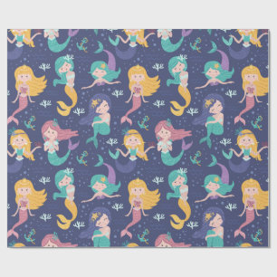 Adorable Mermaids Wrapping Paper