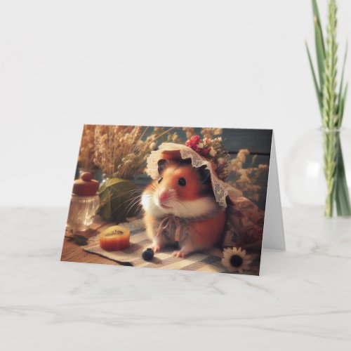 Adorable Midsummer Hamster Card