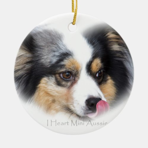 Adorable Mini Aussie Gift Assortment Ceramic Ornament