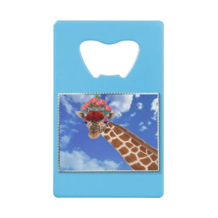 Adorable “Missy Giraffe” Credit Card Bottle Opener