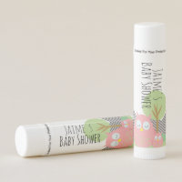 Adorable Mom and Baby Owl Baby Shower Party Lip Balm