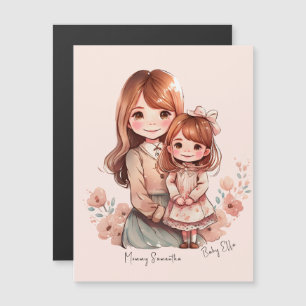Adorable Mom and Daughter Bond