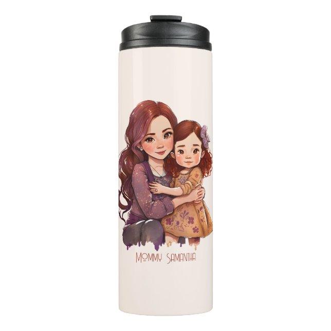 Adorable Mom and Daughter Bond (11) Thermal Tumbler (Front)
