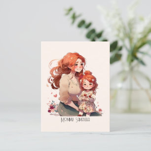 Adorable Mom and Daughter Bond (13) Postcard