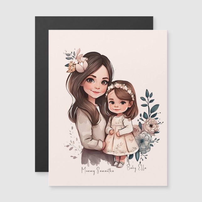 Adorable Mom and Daughter Bond (3) (Front/Back)