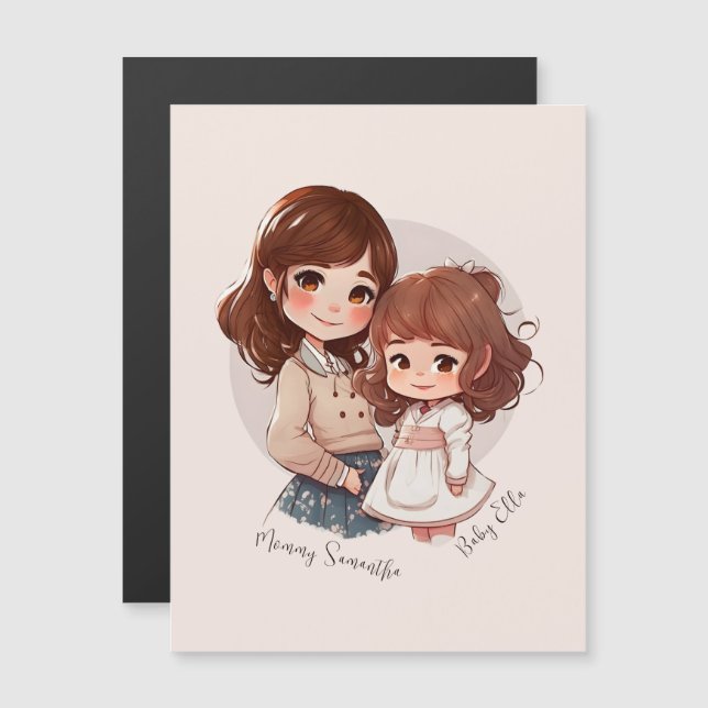 Adorable Mom and Daughter Bond (4) (Front/Back)