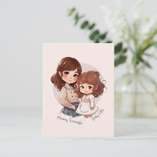 Adorable Mom and Daughter Bond (4) Postcard
