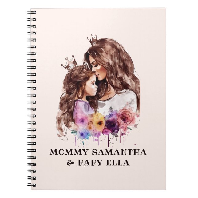 Adorable Mom and Daughter Bond (8) Notebook (Front)