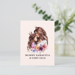 Adorable Mom and Daughter Bond (8) Postcard