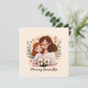 Adorable Mom and Daughter Bond - Floral Frame (2)