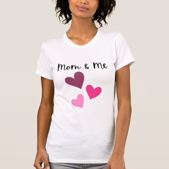 Adorable 'Mom & Me' T-Shirts for Women / Girls (Front)
