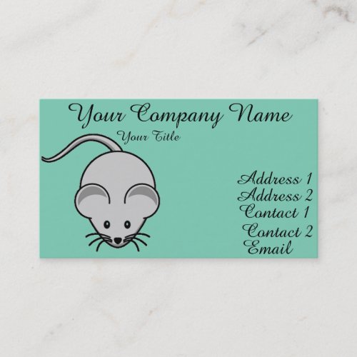 Adorable Mouse Business Card