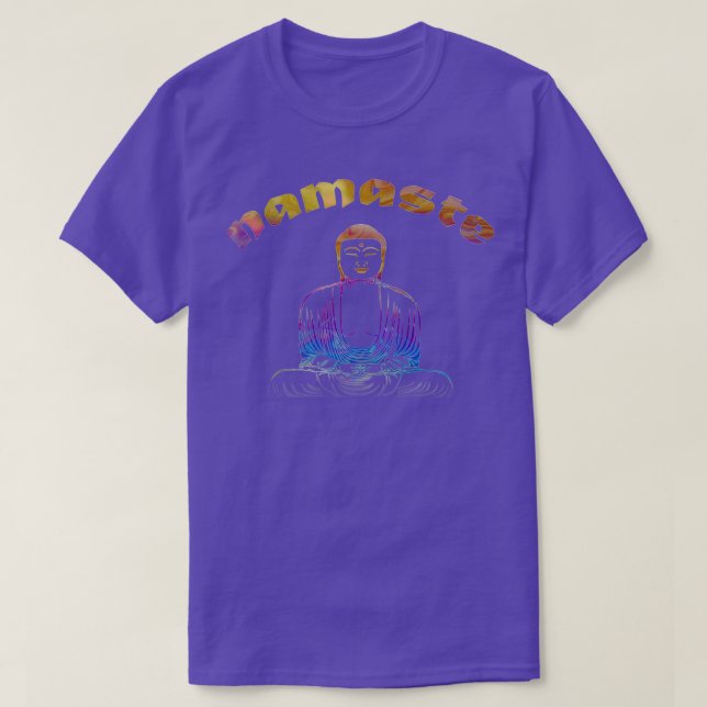 Adorable Namaste Buddha Design T-Shirt (Design Front)