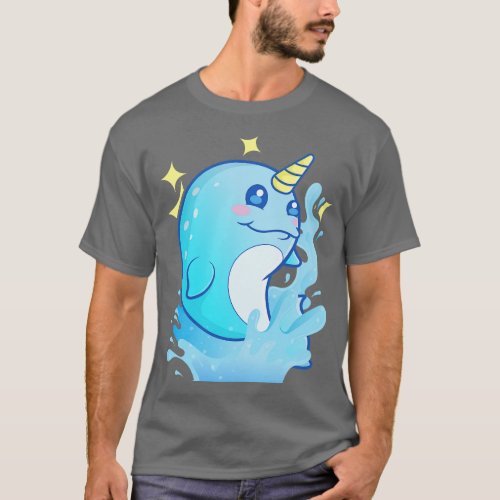 Adorable Narwhal The Unicorn Of The Sea T_Shirt