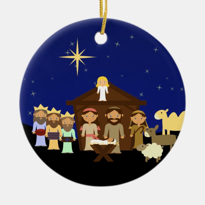 adorable nativity personalized christmas ceramic ornament adorable nativity personalized christmas ceramic ornament