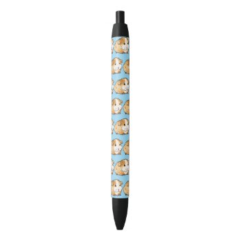Adorable New Guinea Pig Pattern Black Ink Pen by jsoh at Zazzle