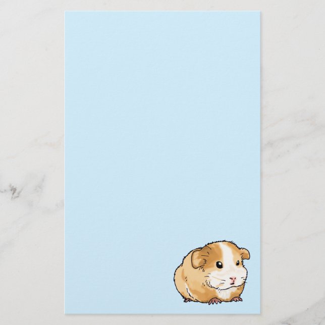 adorable new guinea pig stationery (Front)