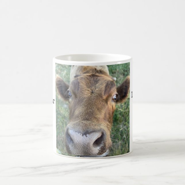 Adorable Nosey Cow Coffee Mug (Center)