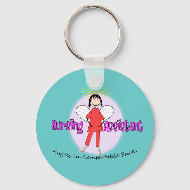 Adorable Nursing Assistant Gifts Keychain (Front)