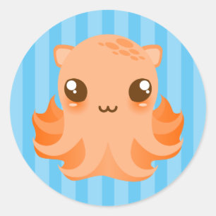 Adorable Octopus - Cute Kawaii Stickers