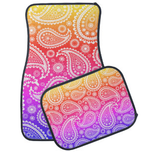 Adorable Ombre Paisley Pattern Car Floor Mat