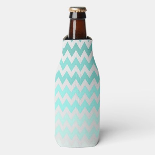 Adorable Ombre Zigzag Chevron Pattern Bottle Cooler