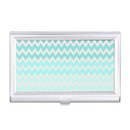 Adorable Ombre, Zigzag ,Chevron Pattern Case For Business Cards